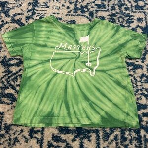 Masters Kids Tie Dye T-Shirt – Size 3T – Green Augusta Golf Tee
